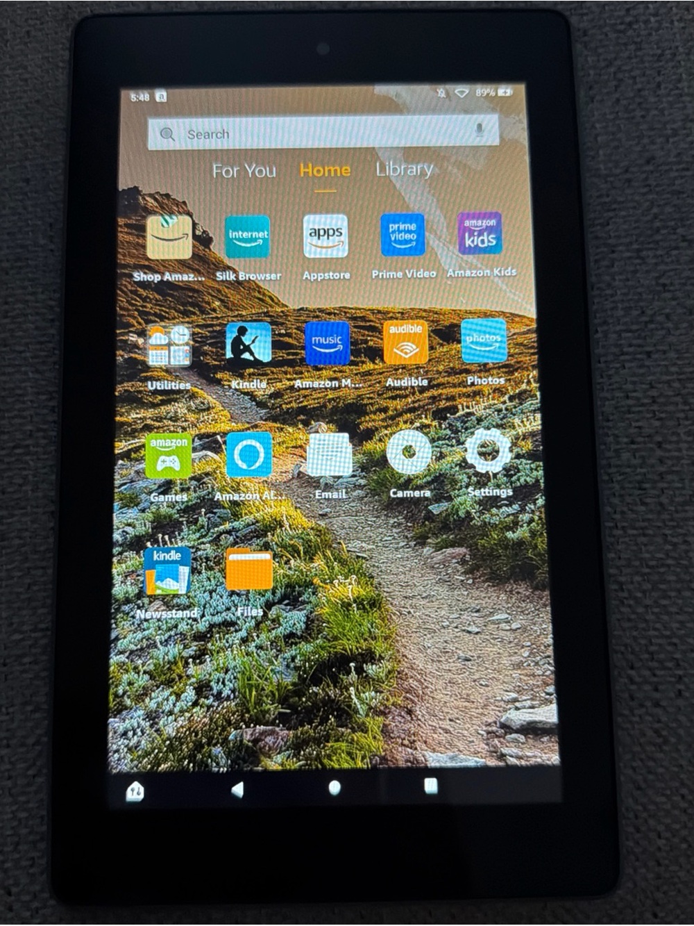 Amazon Tablet: Fire 7 (9th Generation) E-Reader Blue Working